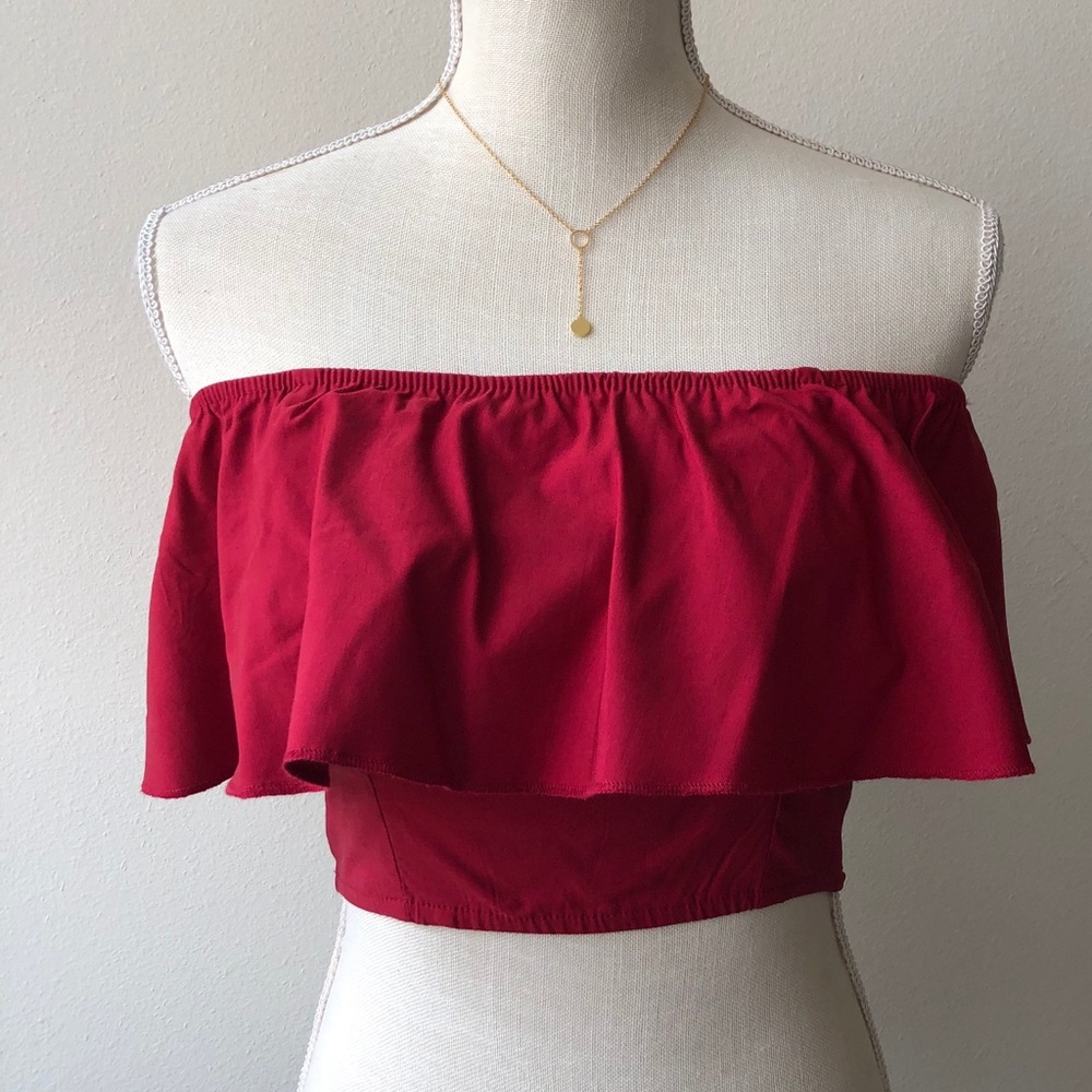 Off the Shoulder Crop Top